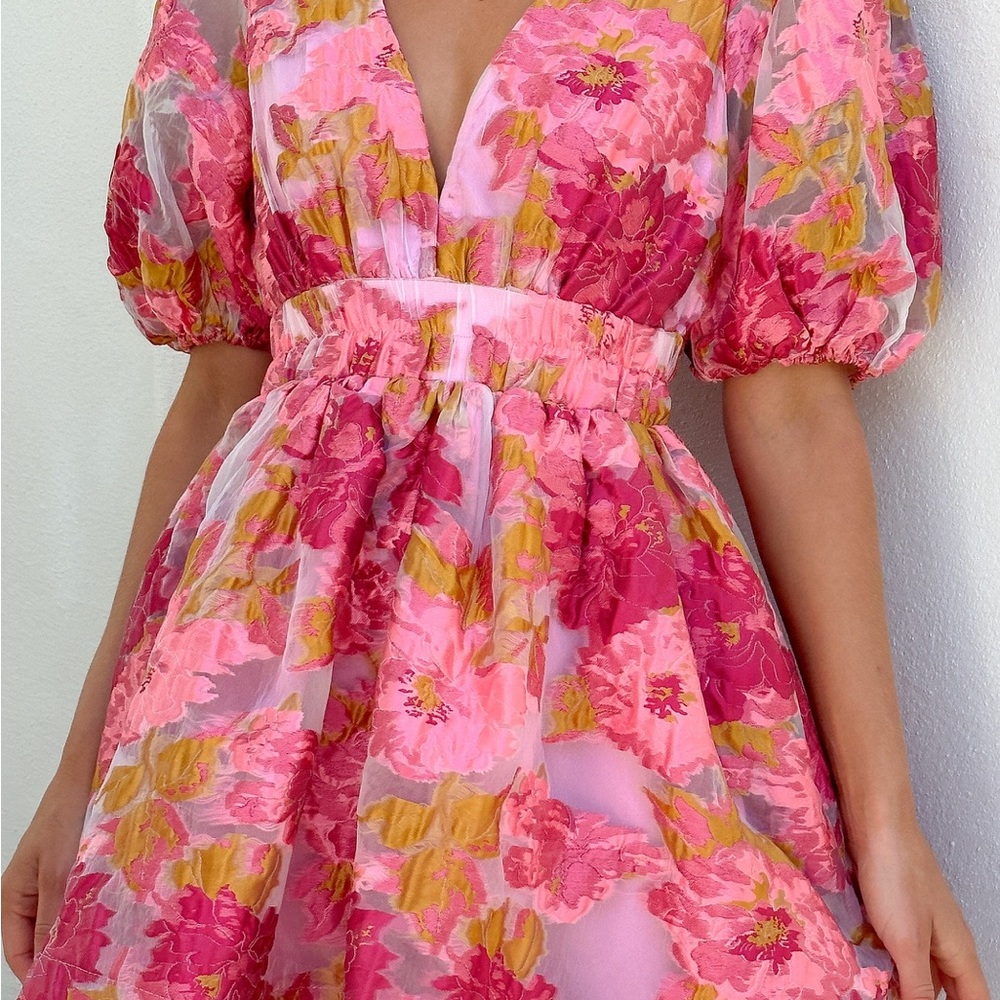 Vibrant Floral Mini Dress